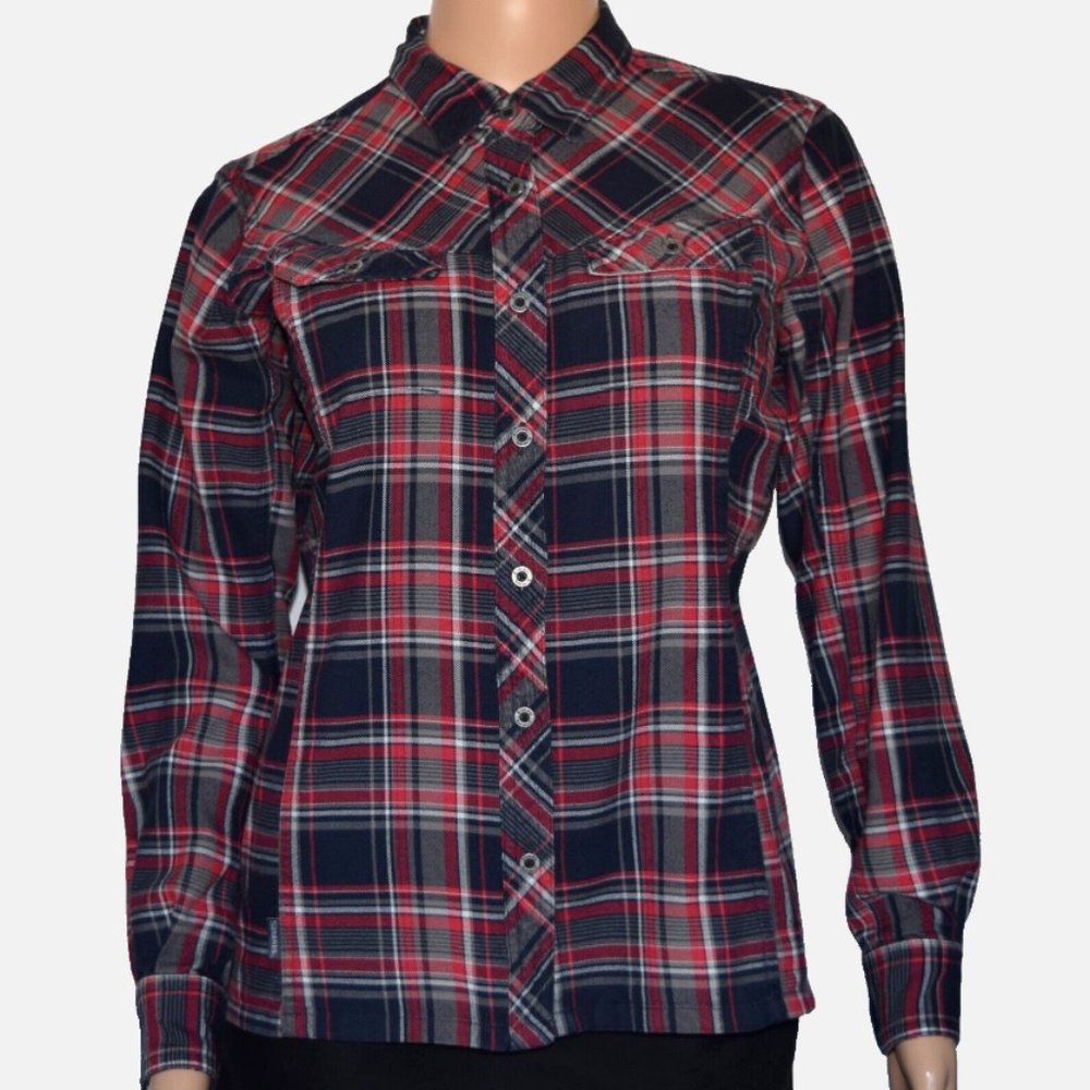 SIMMS Fishing Products Multicolor Flannel Long Sleeve Button Down Shirt Size XS